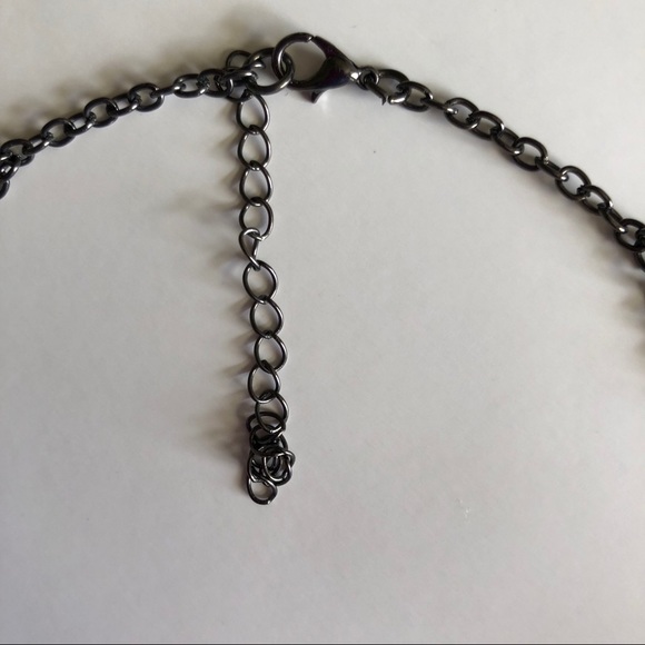 Double Strand Purple Teardrop Necklace - Picture 7 of 7